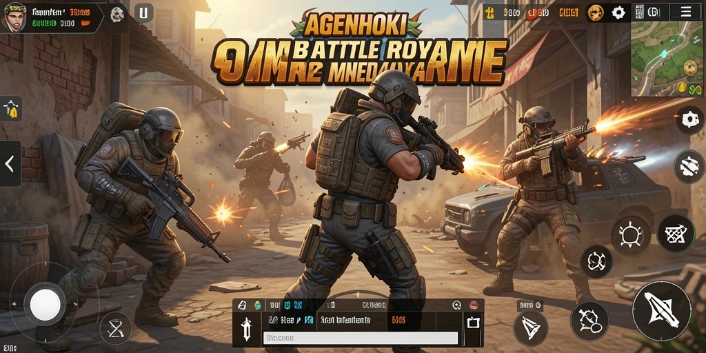 Gameplay seru dalam AGENHOKI dengan pertempuran epik.