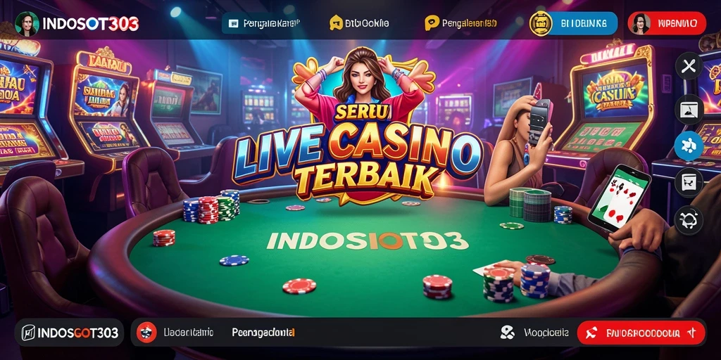 Tampilan gameplay Live Casino yang menarik dan interaktif.