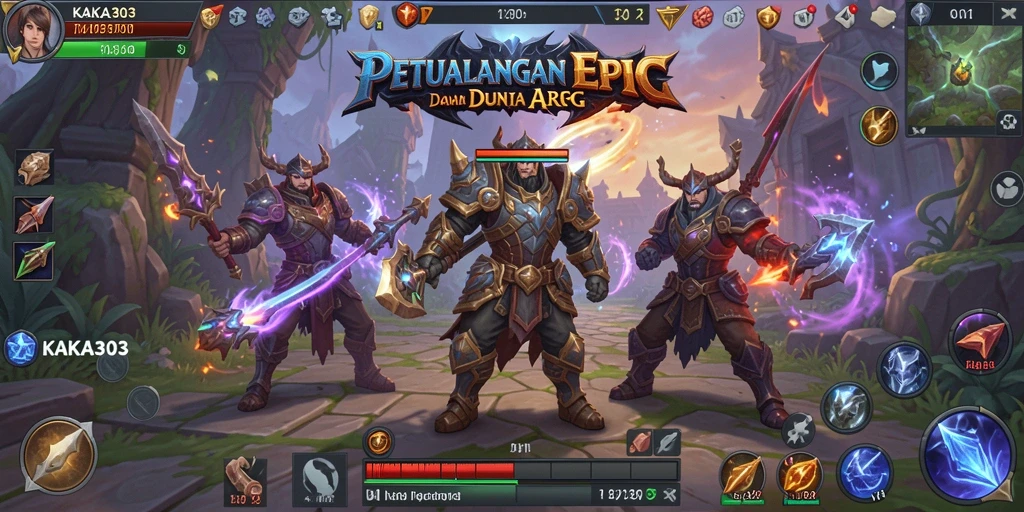 Tampilan gameplay KAKA303 yang mendebarkan di dunia ARPG.