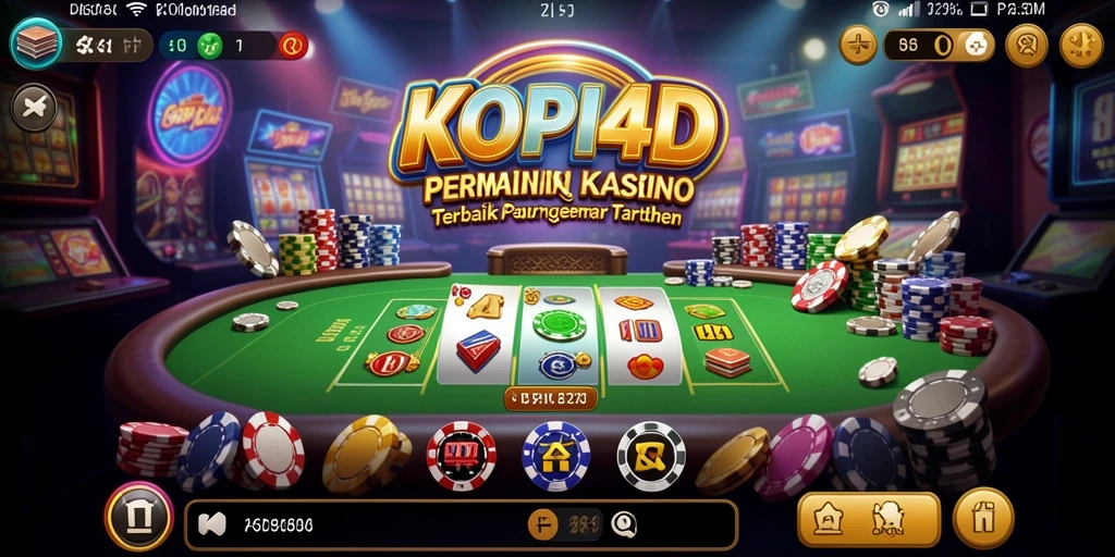 Screenshot gameplay KOPI4D menampilkan momen seru saat bertaruh.