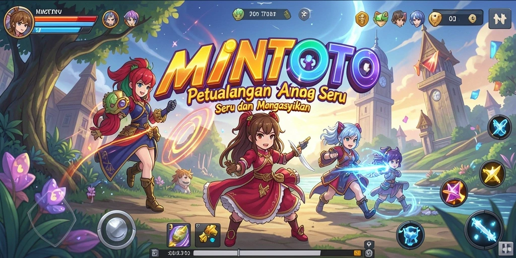 Gameplay MINTOTO yang menegangkan dan penuh warna dengan karakter Anime.