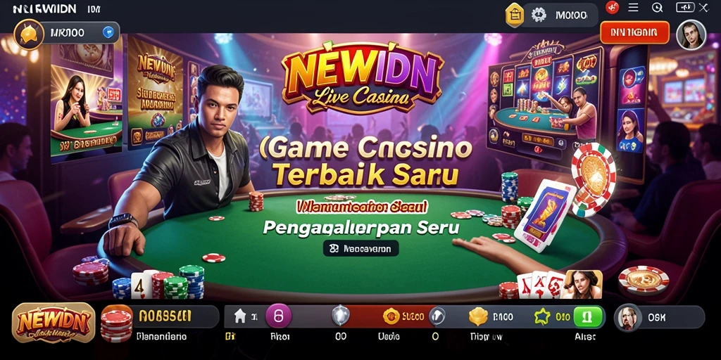 Tampilan gameplay Live Casino yang menarik di NEWIDN.