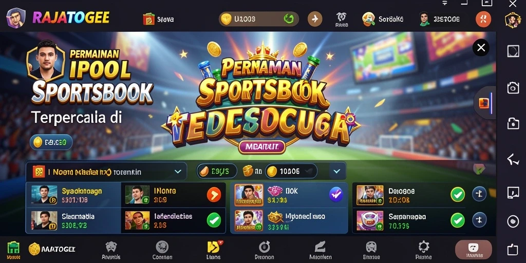 Screenshot gameplay RAJATOGEL menampilkan antarmuka taruhan yang menarik.