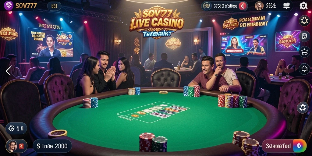 Gameplay Live Casino yang menarik dengan dealer profesional dan suasana kasino nyata.