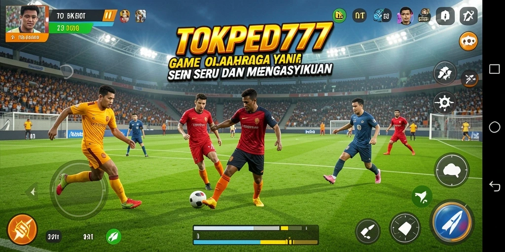 Screenshot gameplay TOKPED777 menunjukkan aksi olahraga yang seru dan menegangkan.