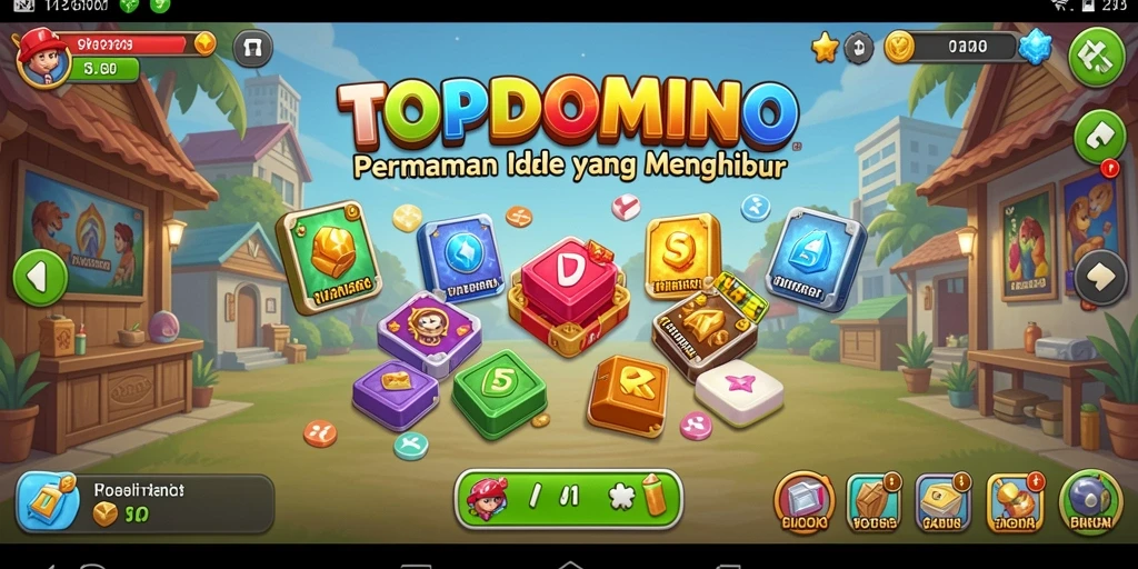 Gameplay TOPDOMINO yang menarik dan santai terlihat jelas di screenshot ini.