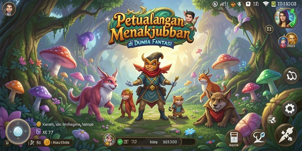 Screenshot menampilkan aksi seru dalam petualangan di XE77.